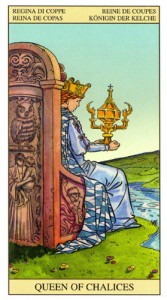 Королева Масть Кубков Таро Нью Вижн (Tarot of the New Vision)