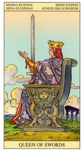 Королева Масть Мечей Таро Нью Вижн (Tarot of the New Vision)