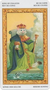 Король Масть Кубков Таро белых кошек (Tarot of White Cats)
